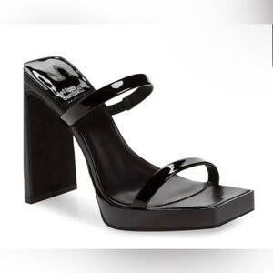 Jeffrey Campbell Hustler Heels Black Patent Size 8.5 NWT